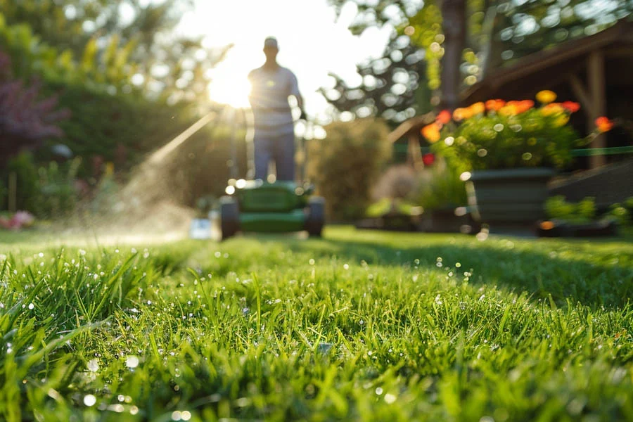 self propelled battery lawnmower