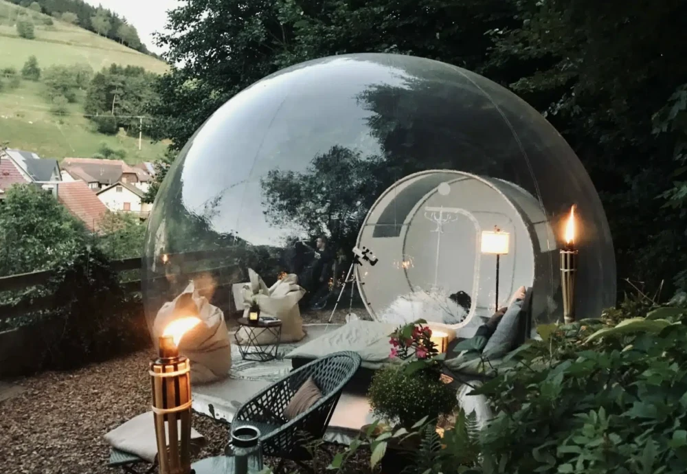 single tunnel bubble tent